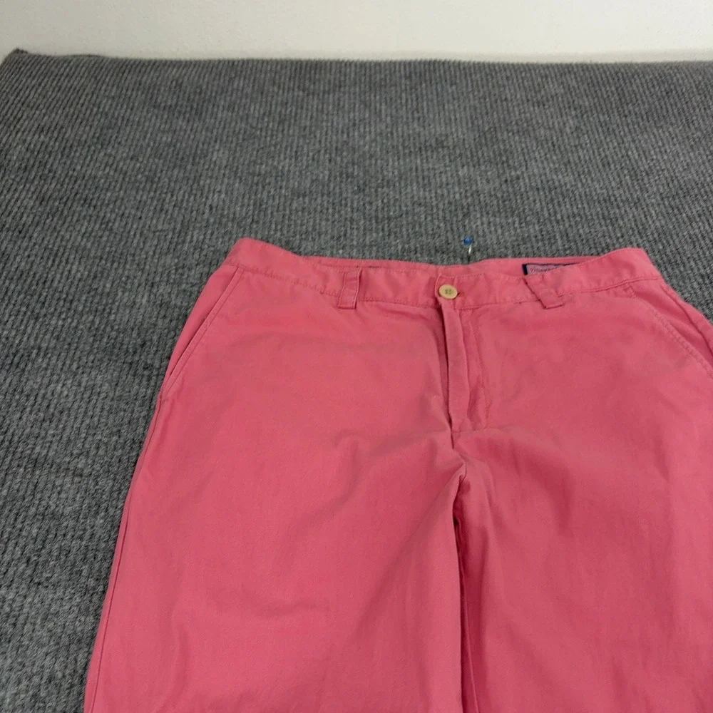 Vineyard Vines Pants Men 34x34 Pink 100% Cotton Straight Leg Chino Preppy Casual